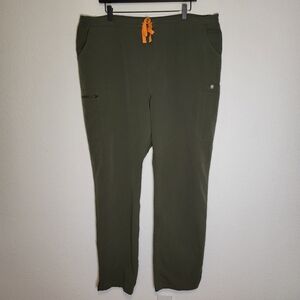 Figs Tall Yola Skinny Scrub pants in Moss Green size XXL Tall